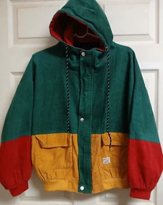 Chaqueta Zaful Para Hombre Grande Verde Pana Bolsillos Cremallera Con Capucha -¡Chaqueta Genial! - Imagen 1 de 16