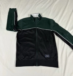 Abercrombie And Fitch Women Green/Black Athletic Jacket Size XS - Picture 1 of 9