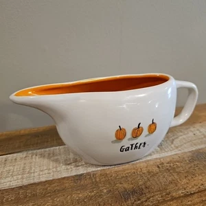 Rae Dunn Kürbisse SAMMELN Sauciere orange innen Herbst Ernte Thanksgiving - Bild 1 von 9