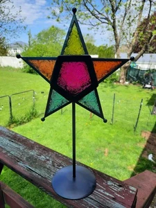 Colorful Star Tealight Decor - Picture 1 of 3