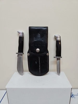 1988/89 Buck Fixed Blade Knife Set 117 W/ 116 CAPER+103 SKINNER / SHEATH Vintage - Image 1 of 4