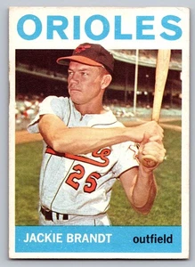 1964 Topps #399 Jackie Brandt Baltimore Orioles - Picture 1 of 3