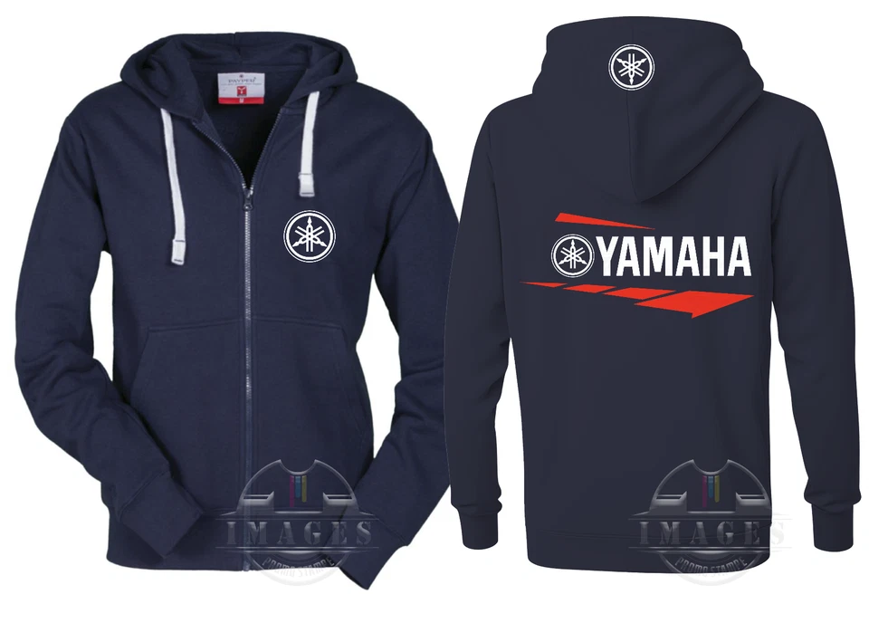 FELPA CON CAPPUCCIO FULL ZIP YAMAHA HOODIES STYLE YAMAHA MOTORCYCLES MOTO MOTOGP - Imagen 1 de 4