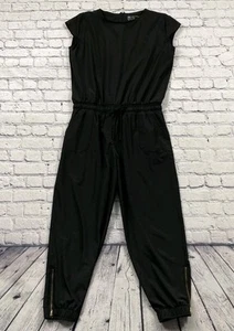 Mono manga corta ALBION FIT para mujer XL negro cremallera al tobillo atletismo - Imagen 1 de 7