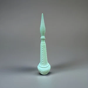 Vintage Mint Green Jadeite Tiki Genie Bottle Empoli Mid Century Decanter Decor - Picture 1 of 21