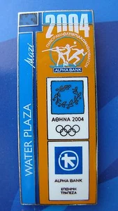 ALPHA BANK THE OFFICIAL BANK PANORAMA 2004 PLAZA ACUÁTICA - PIN OLÍMPICO ATENAS 2004 - Imagen 1 de 1