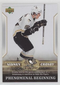 2005-06 Upper Deck Phenomenal Beginning Sidney Crosby #10 Rookie RC