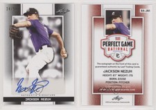 2019 Leaf Perfect Game National Showcase Black /50 Jackson Nezuh #BA-JN1 Auto