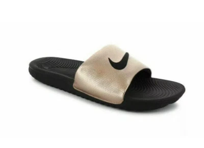 Nuevas sandalias Nike Kawa Slide para mujer talla 12 bronce/negro 834588 900 Foto 1 de 3