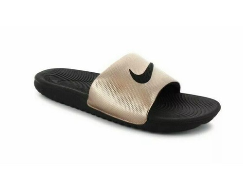 Sandali Nike Kawa Slide bronzo nero nuovi da donna taglia 12 834588 900