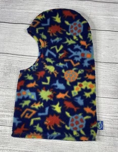 Turtle Fur Blue Fleece Neck Gaiter With Hood Kids 2-7 Years Polartec Animals Boy - Picture 1 of 10