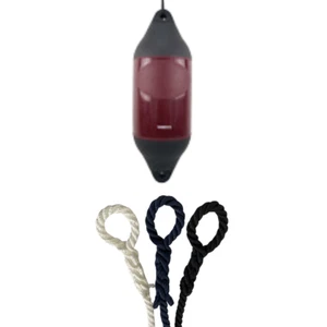 1 x HURRICANE Vortex Bootsfender: Maroon PM07 - FREE SPLICED END 10MM ROPE - Bild 1 von 2