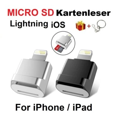 USB Micro SD OTG Adapter Kartenleser Speicherkartenleser für iPhone  Smartphone - Bild 1 von 4