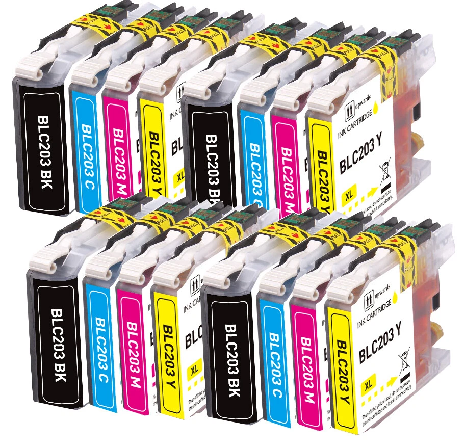 16Pk Printer Ink Compatible with Brother LC203 MFC-J480DW MFC-J5320DW MFC-J460DW - Image 1 of 1