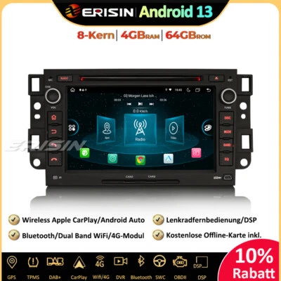 8-Kern DAB+Android 13 GPS Autoradio Wifi CD DSP Für Chevrolet Aveo Captiva Epica - Bild 1 von 4