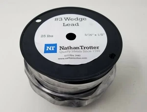Wedge Lead #3 - 25 Lb Roll (1/2" Wide X 3/16" Thick) - Picture 1 of 1