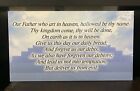 Lords Prayer Sign Plaque gift Lord Religion Christ Pray Jesus Father Sleep God