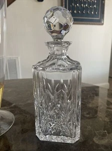 Tiffany & Co Signed Sybil Pattern Diamond Fan Cut Crystal LIQUOR Decanter MINT - Picture 1 of 6