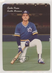 1986 Mother's Cookies Seattle Mariners Stadium Giveaway Spike Owen #20
