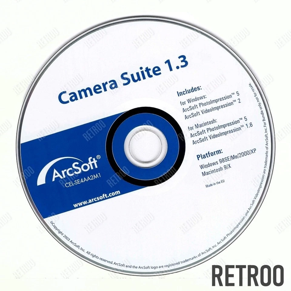 ArcSoft Camera Suite 1.3 Photo Editing Software CD Windows 98SE/Me/2000/XP & Mac - Image 1 of 1
