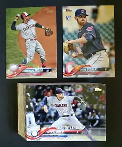 2018 Topps ~ Cleveland Indians ~ 38 Card Team Set Series 1 & 2 with Update - Picture 1 of 7