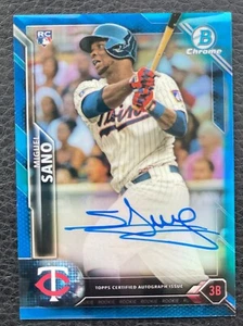 ⚾ #/150 Miguel Sano 2016 Bowman Chrome Blue Refractor Auto RC - Picture 1 of 2