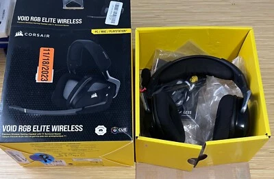 As-is Corsair VOID RGB Elite Wireless Premium Gaming Headset with 7.1 - A1 - Image 1 of 3