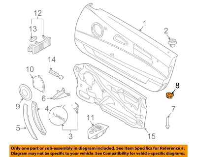 BMW OEM 03-08 Z4 Door Interior Trim-Lock Knob Bezel 51417042868 - Image 1 of 2