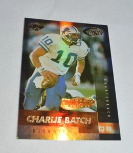 Tarjeta hologold Edge Fury 1999 - lote de Charlie QB Detroit Lions #10 numerada 32/50 - Imagen 1 de 6