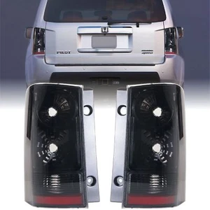 USR 09-15 Honda Pilot Tail Lights - JDM Style Black/Chrome Housing Light Shad... - Picture 1 of 9