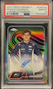 2024 Topps Chrome Formula 1 Franco Colapinto Autograph #CACCOL PSA 10 - Bild 1 von 3