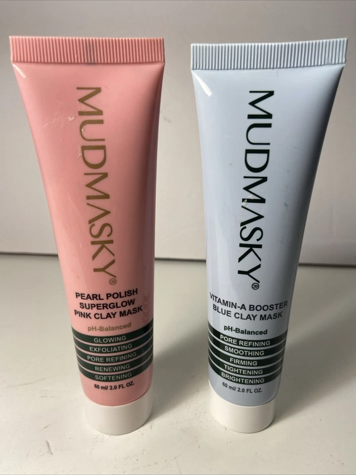 Mudmasky Pearl Polish Superglow /vitamin booster Blue Clay Mask 2.0 Fl Oz - Image 1 of 1