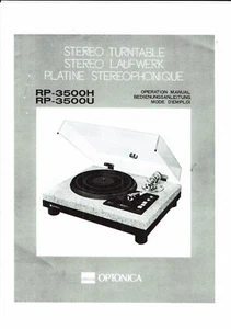 Sharp Optonica manual de instrucciones user manual owners para RP- 3500 copy - Imagen 1 de 1