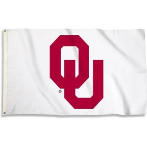 Oklahoma Sooners 3' x 5' Flag - White - Picture 1 of 1