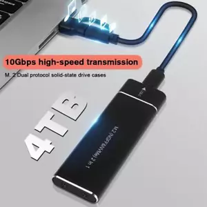 M.2 NVMe SATA USB C 3.2 Adapter Externes SSD Gehäuse Case für M / M+B Key - Photo 1/19