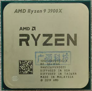 AMD Ryzen 9 3900x R9 3900X AM4 CPU Processor 3.8GHz 12C 24T 64MB Desktop - Picture 1 of 3