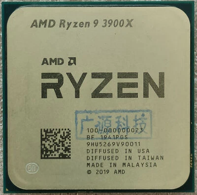 AMD Ryzen 9 3900x R9 3900X AM4 CPU Processor 3.8GHz 12C 24T 64MB Desktop - Image 1 of 3