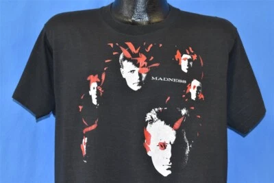 vtg 80s MADNESS MAD NOT TOUR I WAS THERE SKA POP BAND NEW WAVE CONCERT t-shirt L - Image 1 of 4