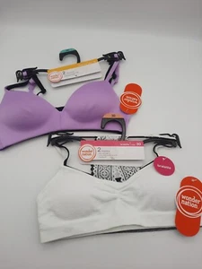 Wonder Nation Girls Wireless 2 Pack T-Shirt Bra & 2 Pack Bralette Size 30 NWT - Picture 1 of 10