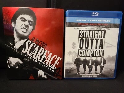 Scarface - Limited Edition Steelbook + Original + Straight Outta Compton BLU RAY - Image 1 of 4