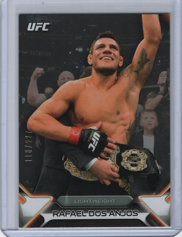 2016 Topps UFC Knockout Silver Parallel #11 Rafael dos Anjos 118/227 - Image 1 of 1