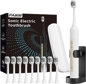 Sonic Electric Toothbrush with 10 Brush Heads for Adults and Children IPX8 - Picture 1 of 7