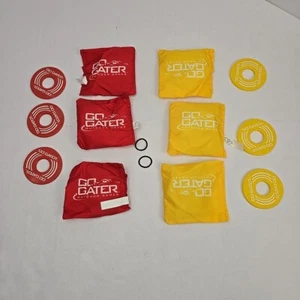Go! Gater 6 Ersatz Sitzsäcke werfen CornHole 4x4 Zoll Rot & Gelb + 6 Scheiben - Bild 1 von 6