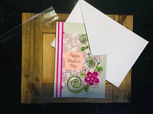 Multi Color Handmade Paper Quilling Mothers Day Card With Cover Special Occasion - Picture 1 of 3