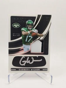 2022 Panini Immaculate Collection Garrett Wilson Rookie Eye Black AUTO 20/99 - Picture 1 of 2