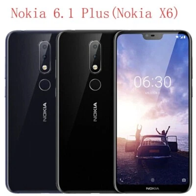 Nokia 6.1 Plus/X6 Unlocked Dual SIM 32GB/64GB 16MP LTE 4G Android SmartPhone - Imagen 1 de 4