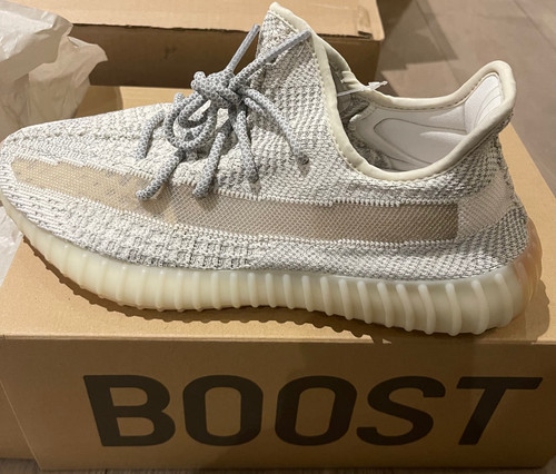 Yeezy Boost 350 V2 Lundmark (Riflettente) UK 10 FV3254 Nuovo
