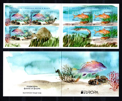 BULGARIA 2024 EUROPA CEPT UNDERWATER FAUNA AND FLORA BLACK SEA FISH BOOKLET  MNH - Image 1 of 3