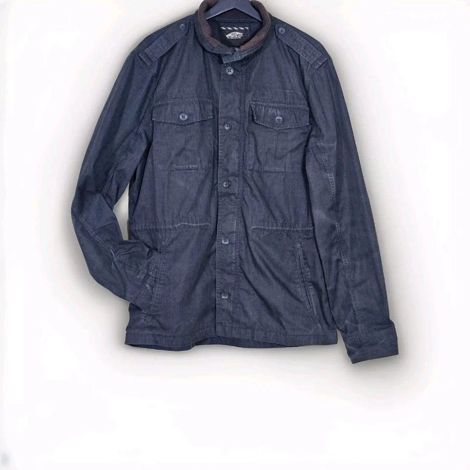 Vans Jacket Mens L Gray Full Zip Multi Pocket Barn Utility Chore Coat Outdoors - Image 1 of 4