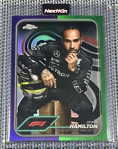 2024-25 Lewis Hamilton Purple / Green Refractor Topps Chrome #6 Formula 1 F1 : ) - Picture 1 of 2